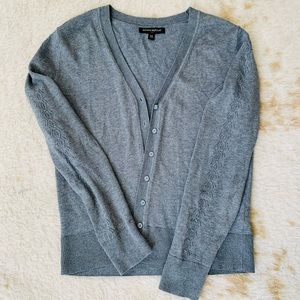 Gray cardigan, size small